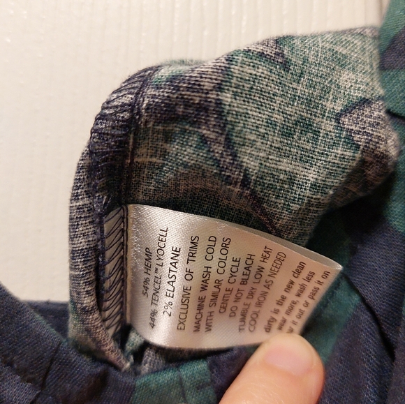 Toad&Co Taj Hemp Strappy Jumpsuit, Women's sz L, Jasper Large Floral Print - Picture 5 of 7